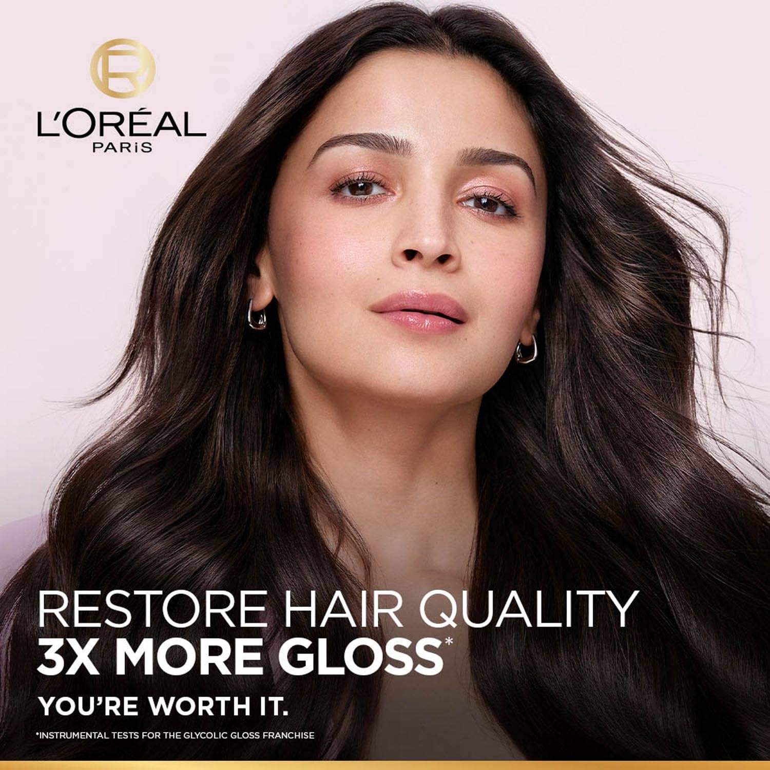 L’Oréal Paris Glycolic Gloss Shine sealing conditioner, powered by 4% Glycolic Acid, for dull hair, smoothens hair fiber for 3x more gloss, 340ml