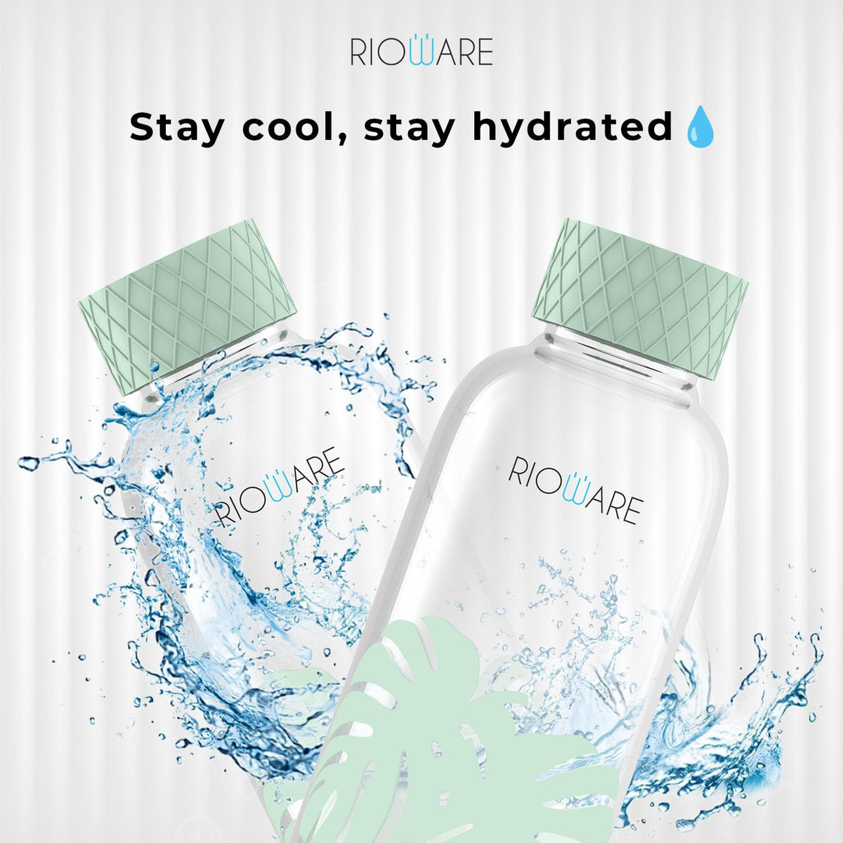 Rioware® Purifa Pro Borosilicate Glass Water Bottle With Silicon Sleeve (750Ml) | Airtight Lid | Leak Proof | Silicon Cap | Fridge Water Bottles For Home, Offic