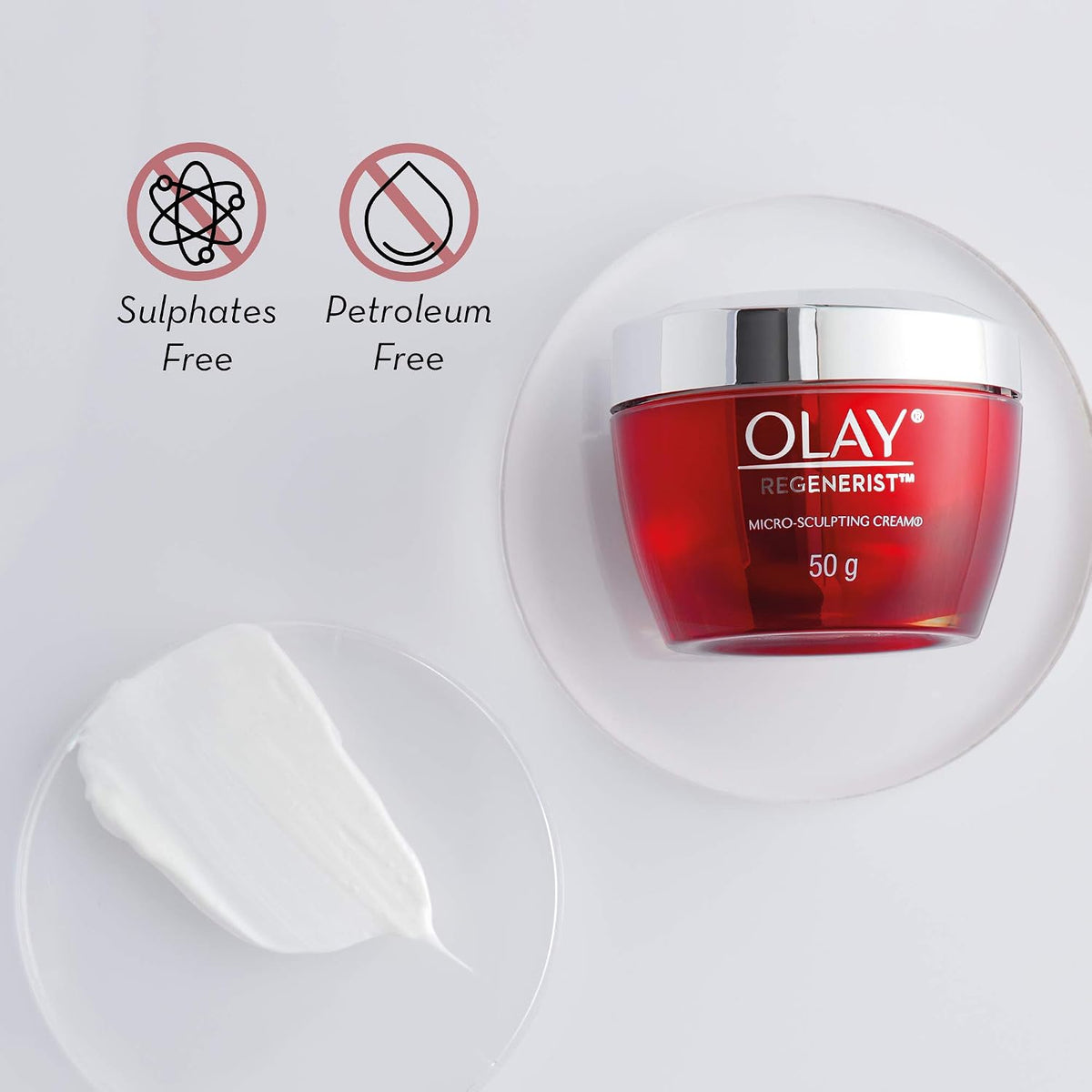 Olay Regenerist Giftpack - Day Cream 50g + Cleanser 100g | Hydrated, Plump, Bouncy Skin | With Hyaluronic Acid, Niacinamide and Peptides | Normal, Oily, Dry, Co