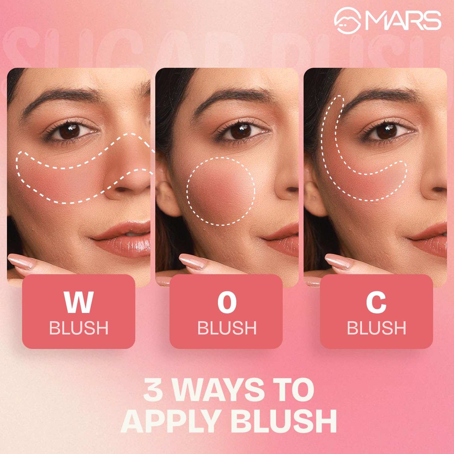 MARS Sugar Rush Liquid Blush (02-CORAL SORBET) | High-Pigmentation | Lightweight Formula | Dewy Matte Finish | Long-Lasting | Smooth Radiant Glow | Easy Doe-Foot Applicator (4.5ml)