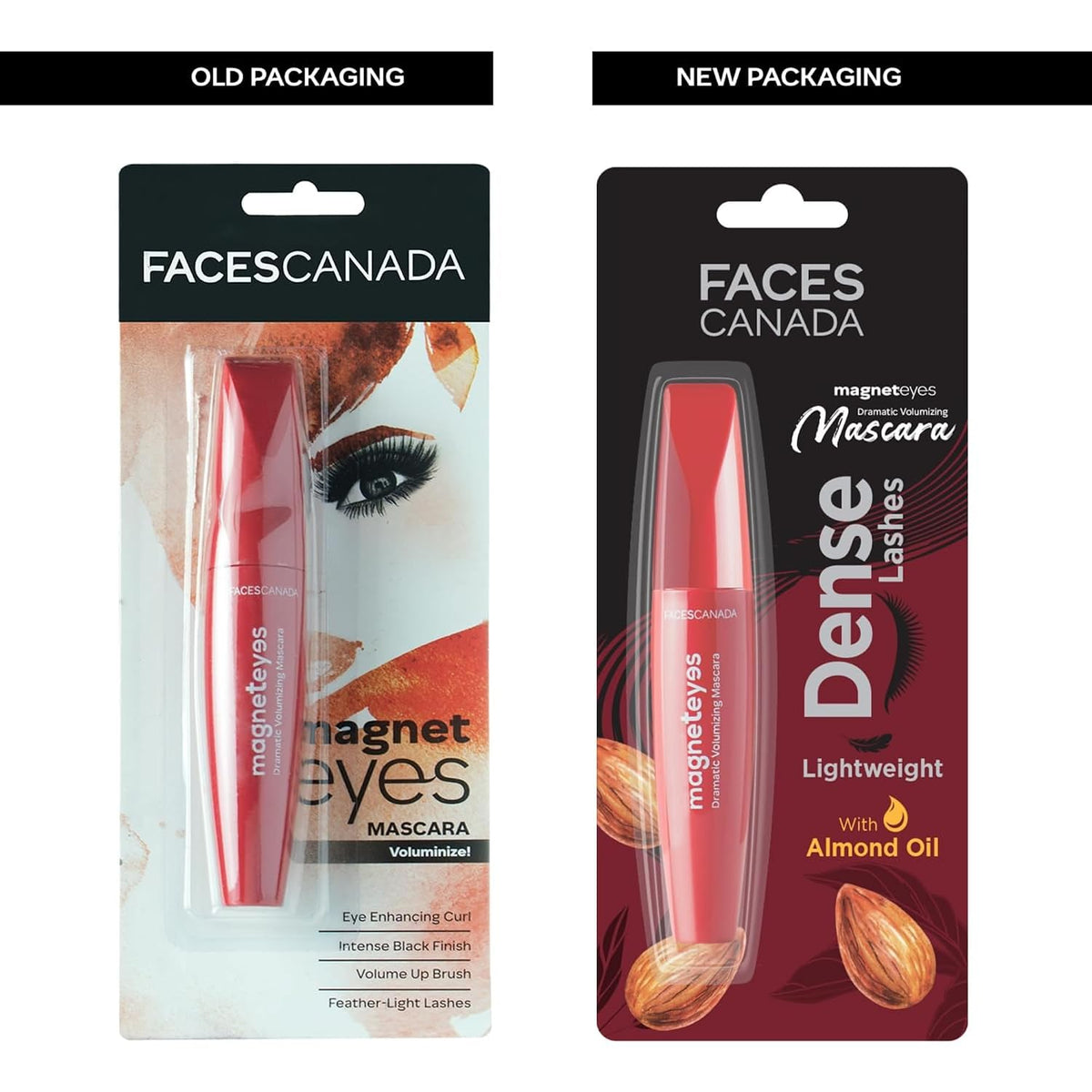 Faces Canada Magneteyes Dramatic Volumizing Mascara Black 9.5 ml (Black) 9.5 ml (Pack of 1)