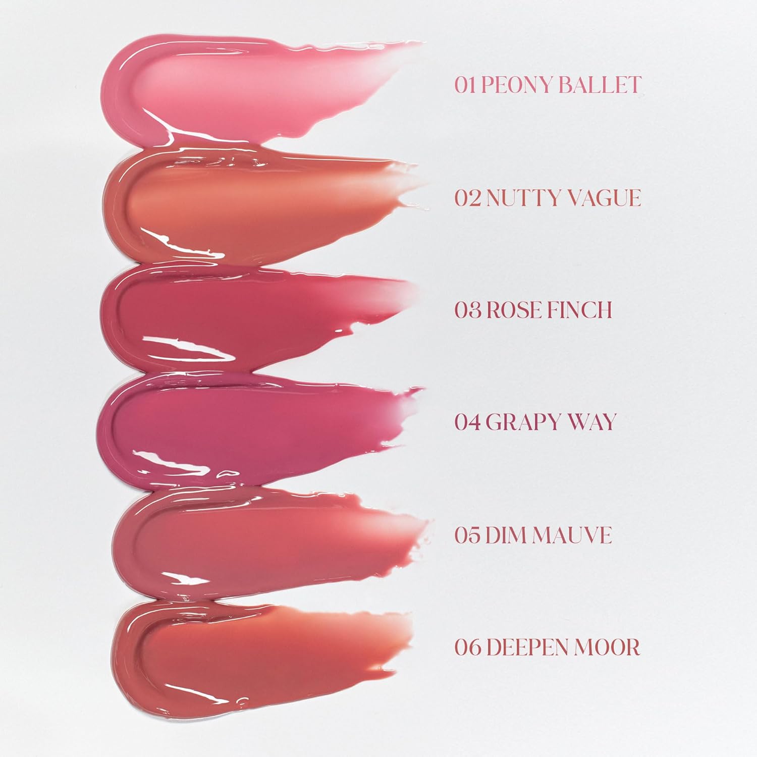 rom&nd Glasting Color Gloss (06 DEEPEN MOOR) | Kbeauty, Glossy, Moisturizing, Natural Color, Plumping & Long-Lasting Smooth Finish | Hydrating Lip Gloss for Everyday Wear