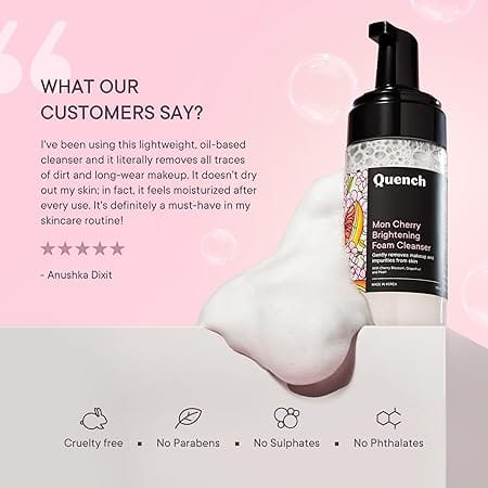 Quench - Brightening Foam Cleanser with Cherry Blossom Radiance (100ml)