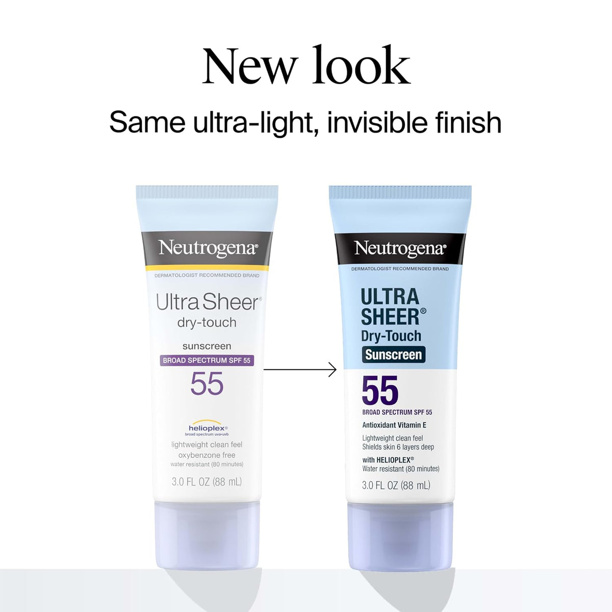 Neutrogena Ultra Sheer Dry-Touch Sunscreen Lotion SPF 55, 3 fl oz 3 Fl Oz (Pack of 1) SPF 55