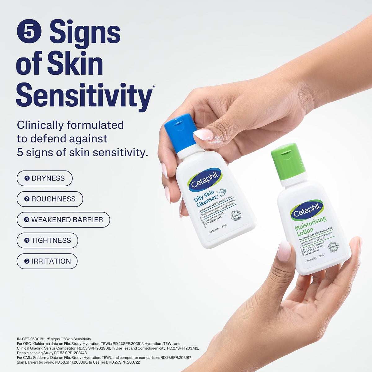 Cetaphil Travel Pack - Oily Skin Essentials - Oily Skin Facewash Cleanser 60ml and Moisturizing Lotion 60ml - Cleanser + Moisturizer Travel Essentials
