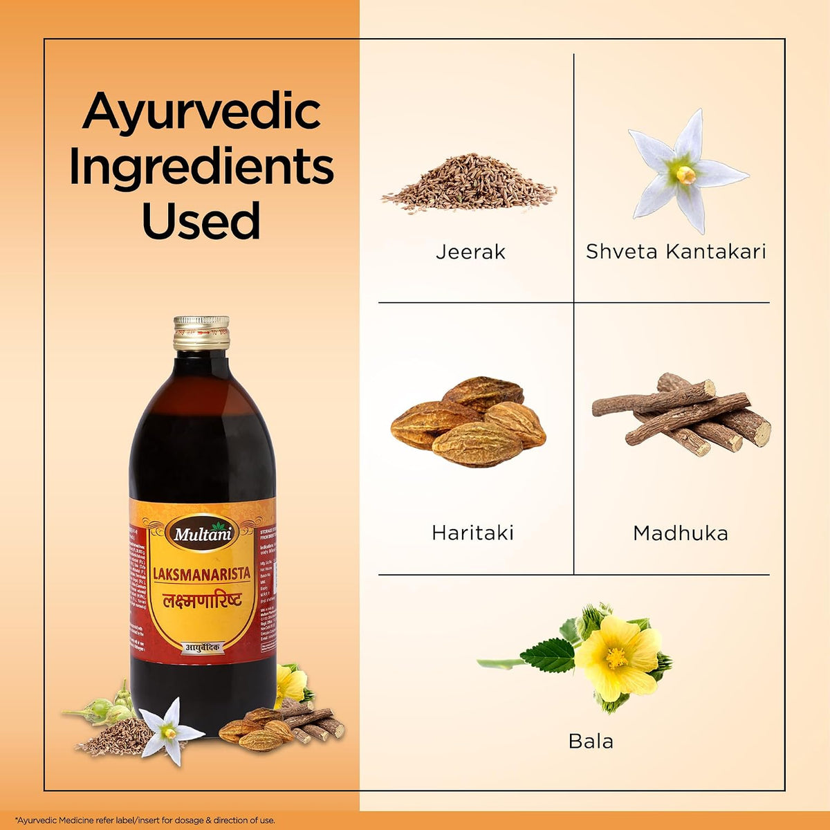 Multani Laksmanarista, For Female Disorders, Useful In Gynaecological Disorders, & 15 Natural Ayurvedic Herbs, 680 Ml