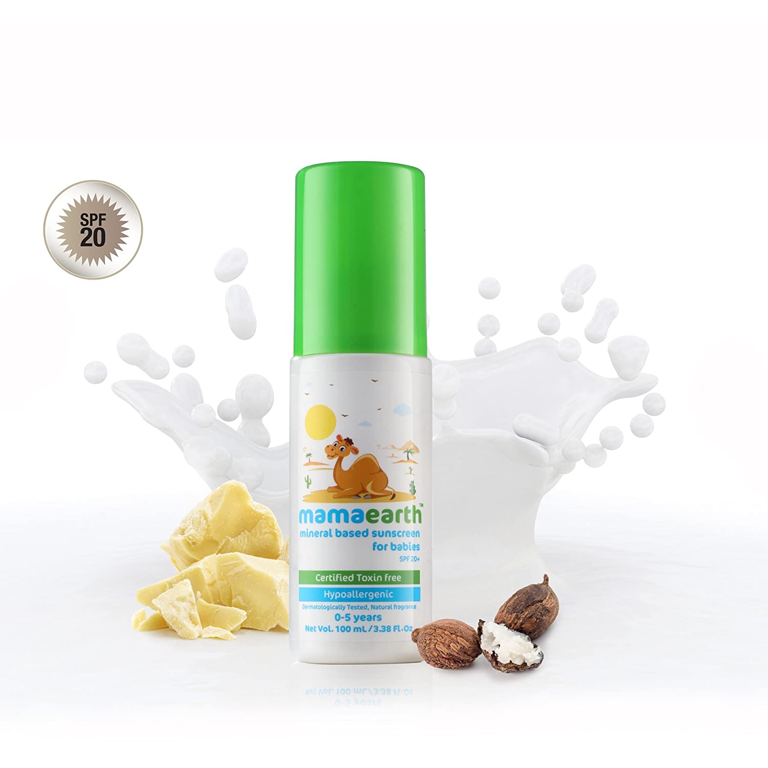 Mamaearth - Mineral Based Sunscreen for babies SPF 20+ (100mL)