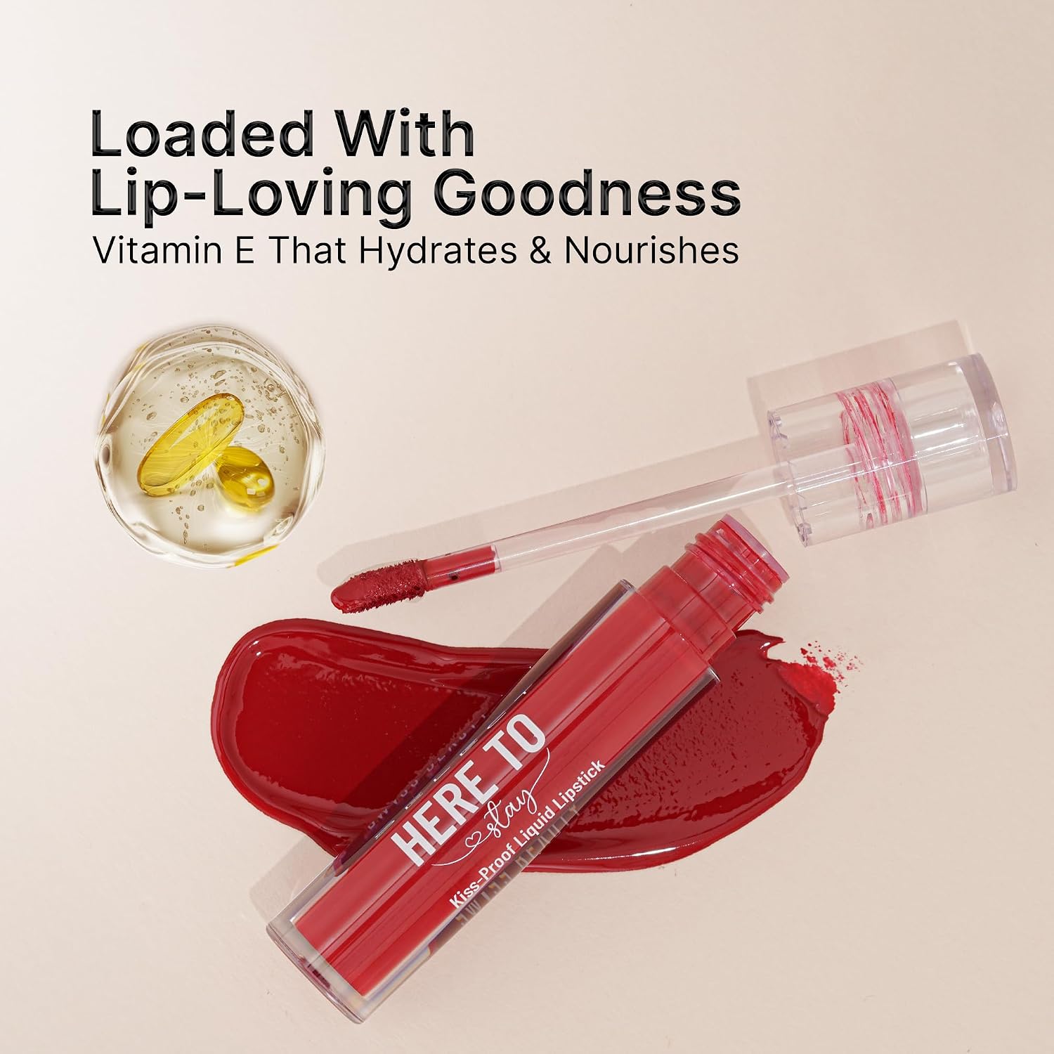 Swiss Beauty Select Here To Stay Liquid Matte Lipstick with Kiss-Proof Formula | Infused with Vitamin E | Non-Transfer, Smudgeproof | 12-18 Hrs Stay | Shade - Bare Nude, 3ml |