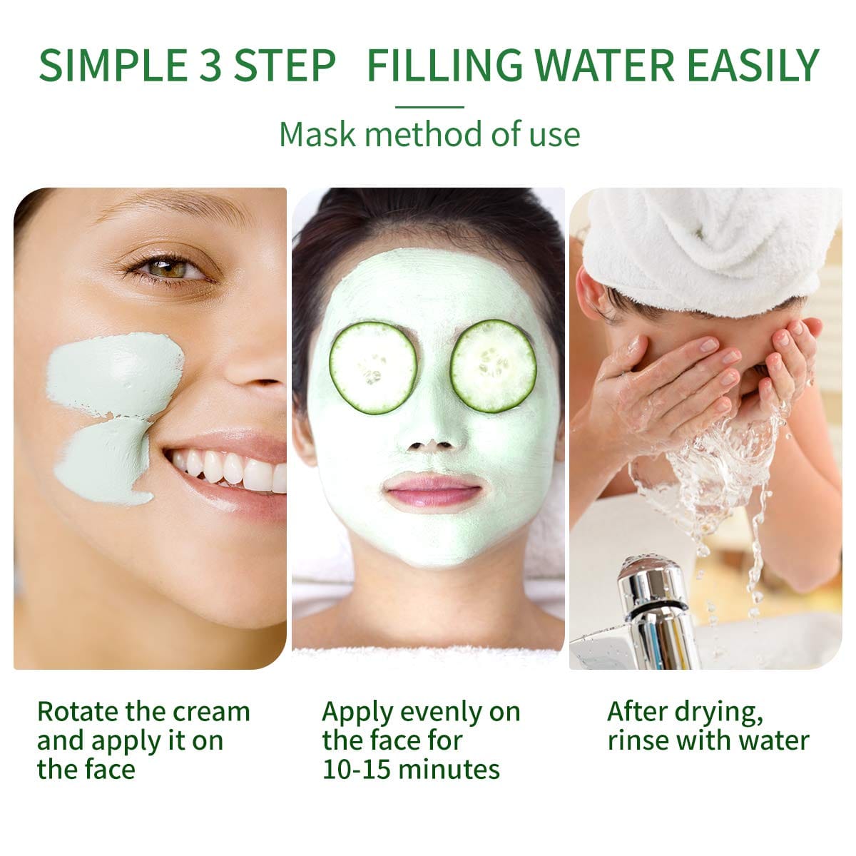 Delanci - Green Mask Stick For Face Green Tea Purifying Clay Stick Mask - 40g