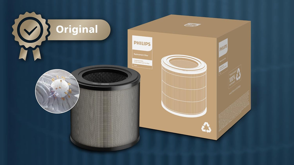 Philips FY0910/30 Genuine HEPA + Active Carbon Replacement Filter for Air Purifier AC0950, AC0951, AC0830, AC0850 | 900 & 800 Series