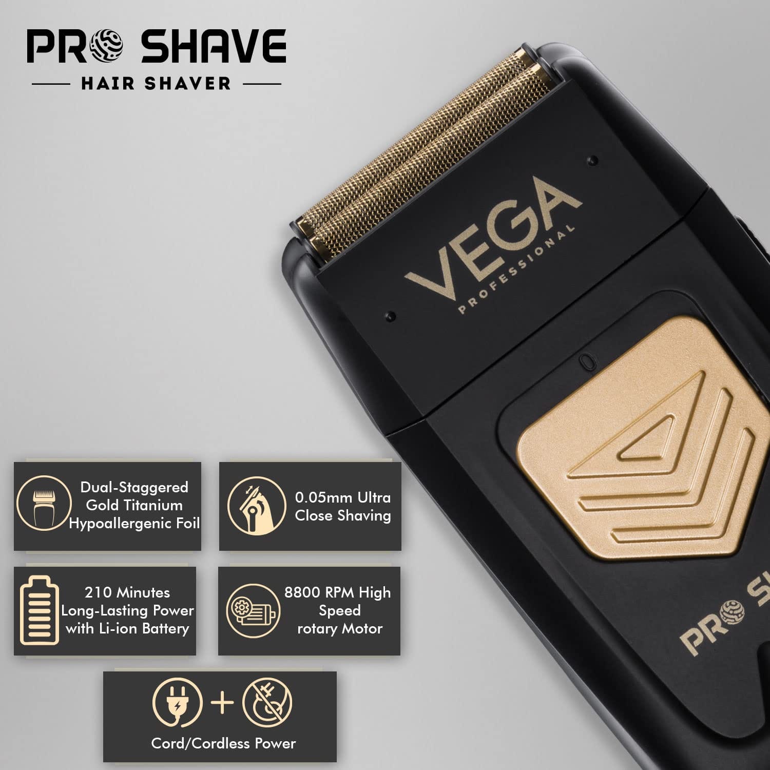 VEGA - PROFESSIONAL Pro Shave Hair Shaver (VPPFS - 01)