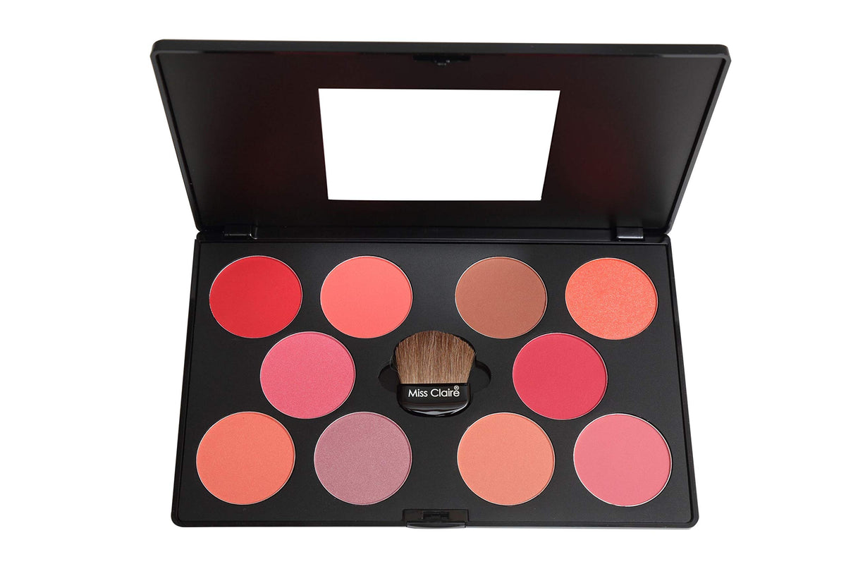Miss Claire Professional Blusher Palette, 3 Multicolour, 45 g 3 Multicolour 45 g (Pack of 1)