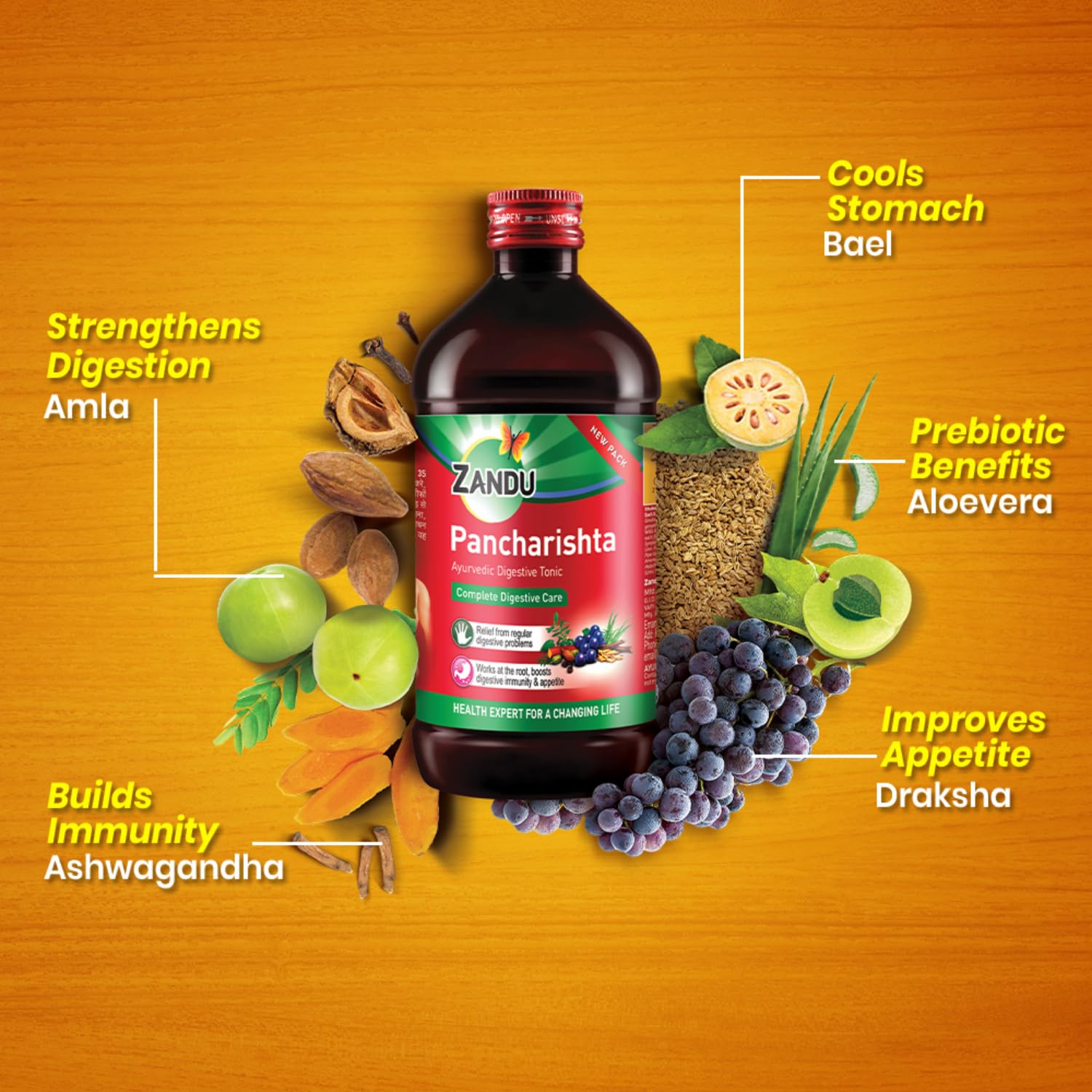Zandu Pancharishta Ayurvedic Digestive Tonic 650ML