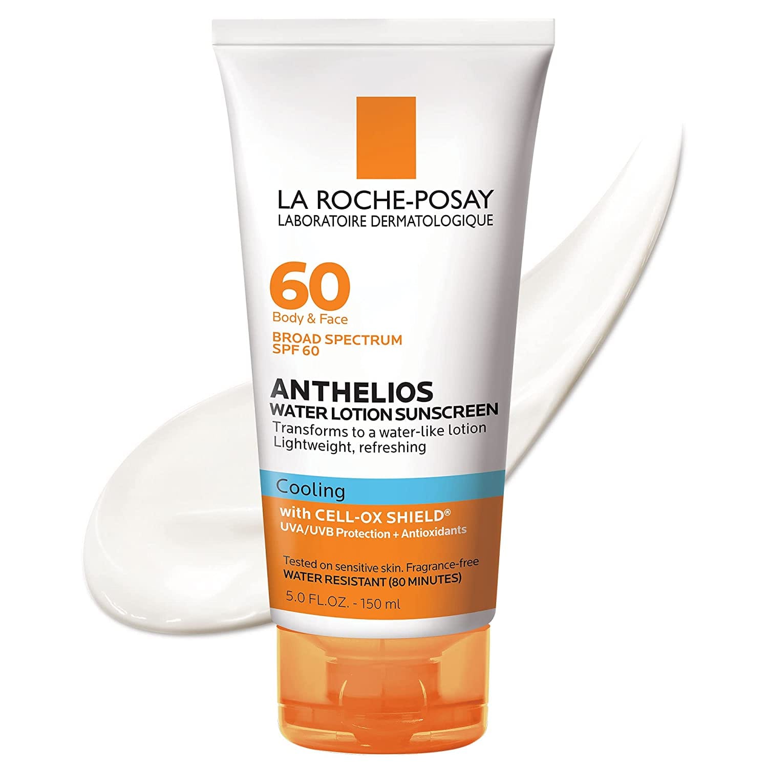 La Roche Posay - Anthelios Cooling Water-Lotion, Body and Face Sunscreen with Antioxidants (150mL)
