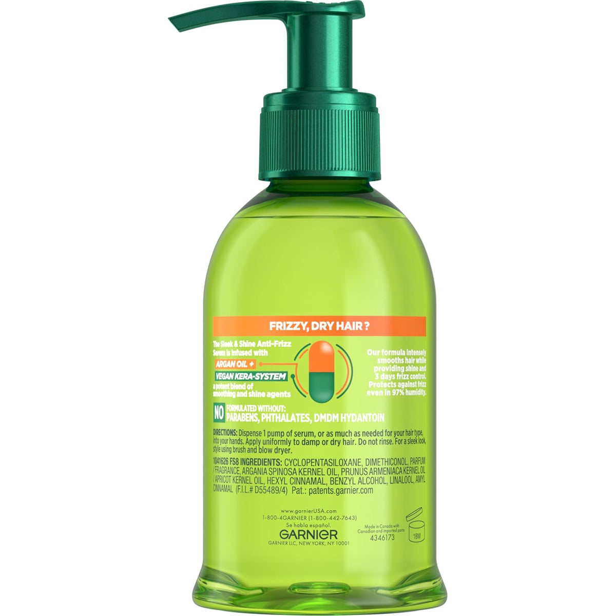 Garnier Hair Care Fructis Sleek & Shine Anti-Frizz Serum, 150ml