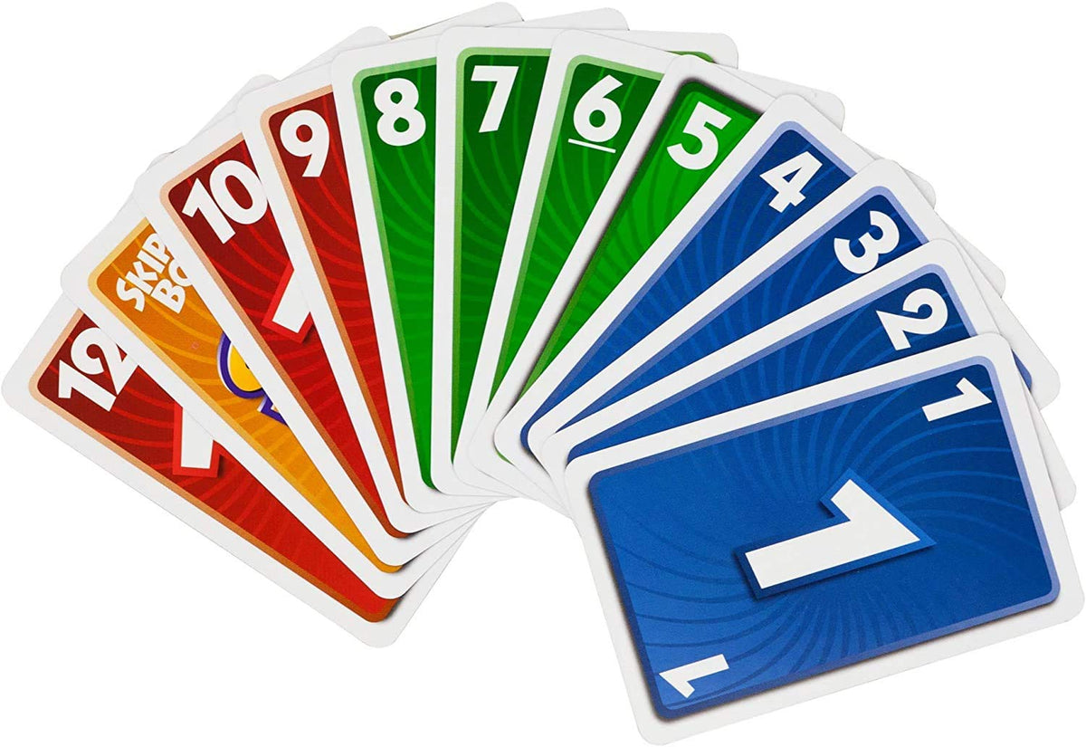 Mattel Games Phase 10 Card Game, Multi Color Skip Bo Card Game