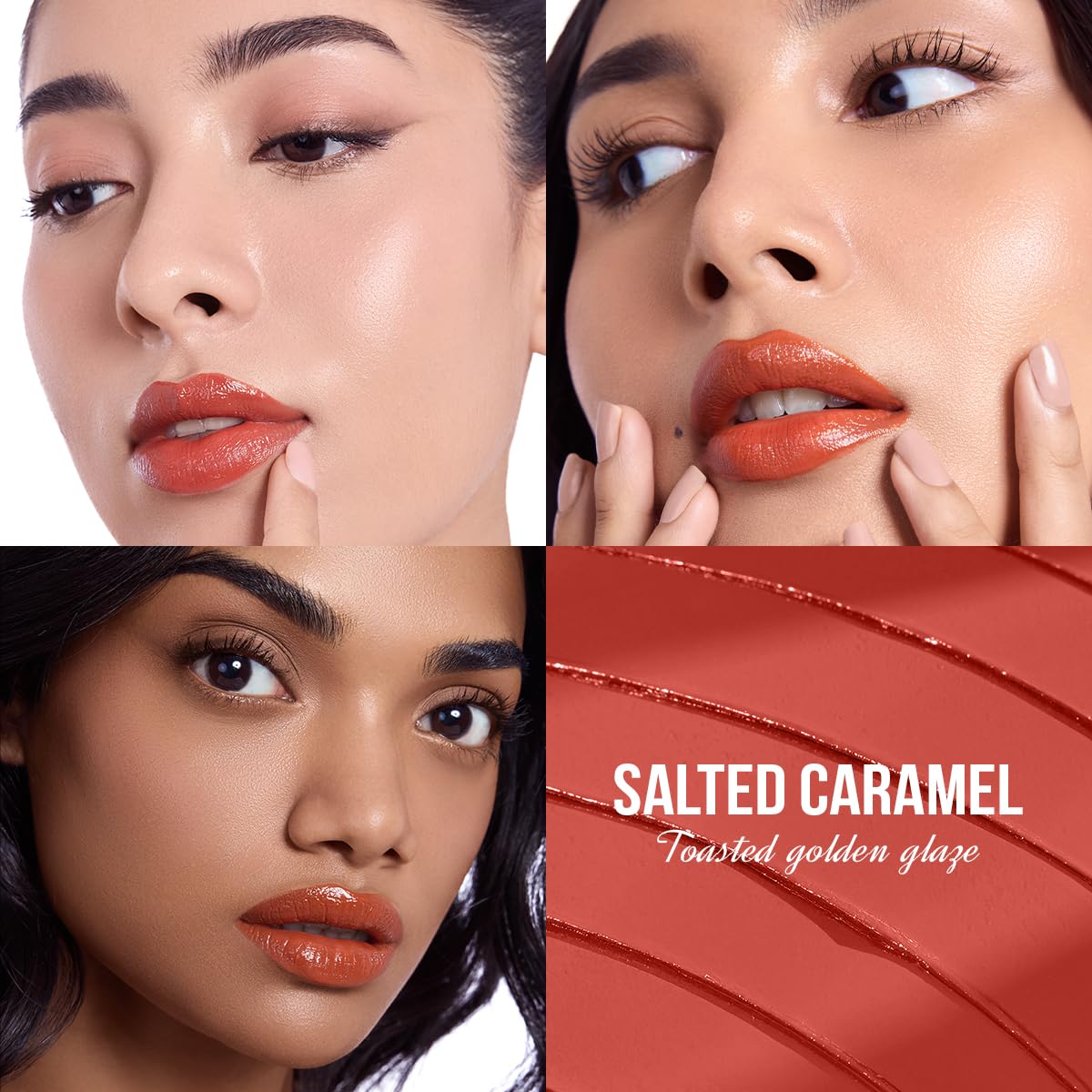 Staze Y.U.M.M.Y Lip Gloss Balm | 3-in-1 Gloss + Tint + Balm | High-Shine Glossy Finish | With SPF 15 | Non-sticky Formula with Hyaluronic Acid & Shea Butter | 01 Salted Caramel | 2g