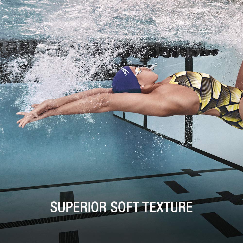 Speedo Silicone Solid Swim Cap, Navy, One Size