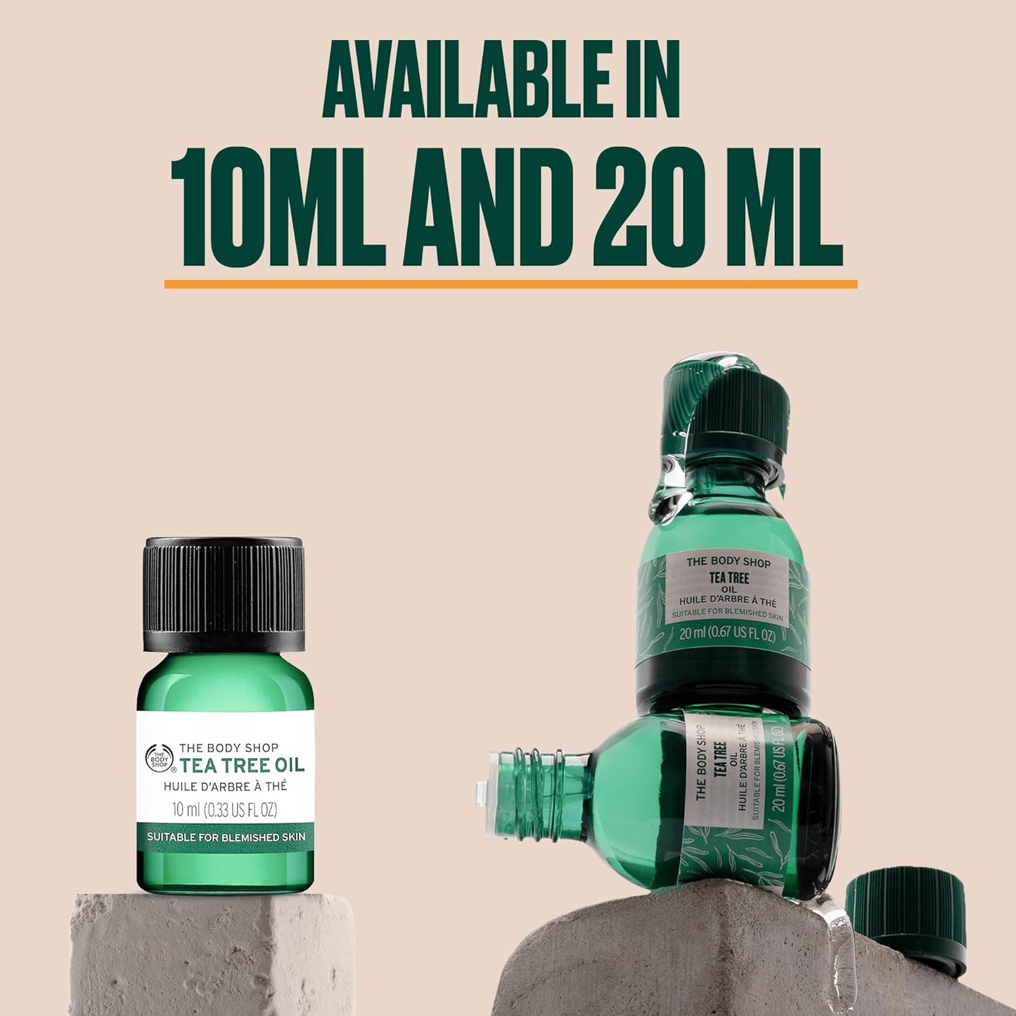 The Body Shop Tea Tree Oil, For Oily, Blemished Skin, Vegan, 0.67 Oz