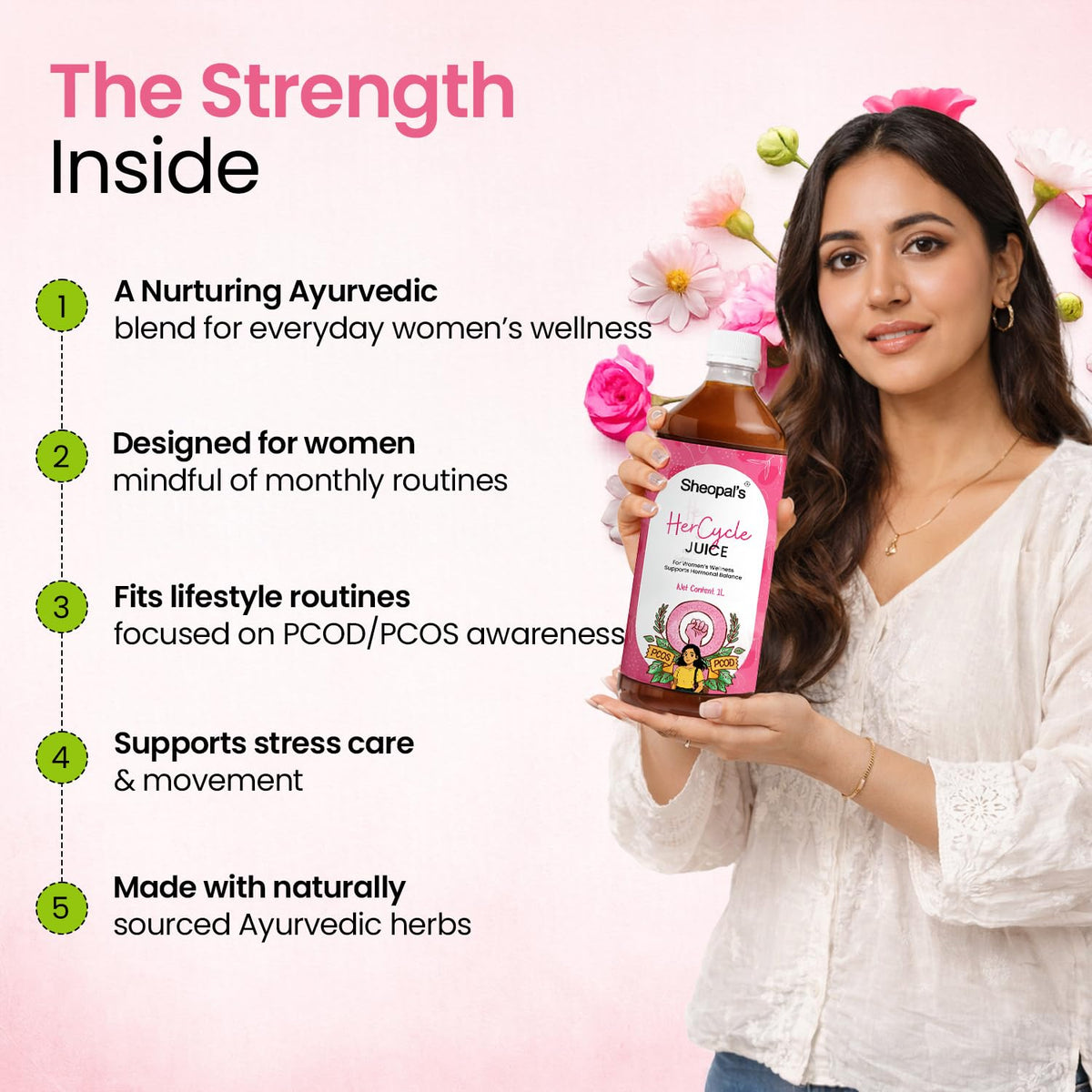 Sheopal's HerCycle Juice | Women's Hormonal Wellness & Menstrual Health Support