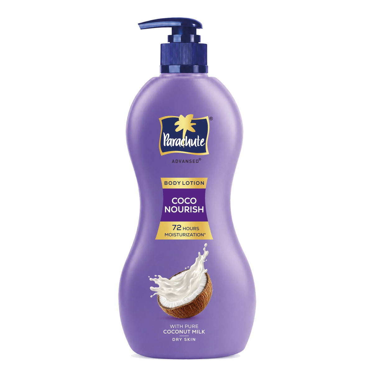 Parachute Advansed Coco Nourish Body Lotion, With Pure Coconut Milk, 100% Natural, Dry Skin Moisturizer, 600ml 600 ml (Pack of 1)