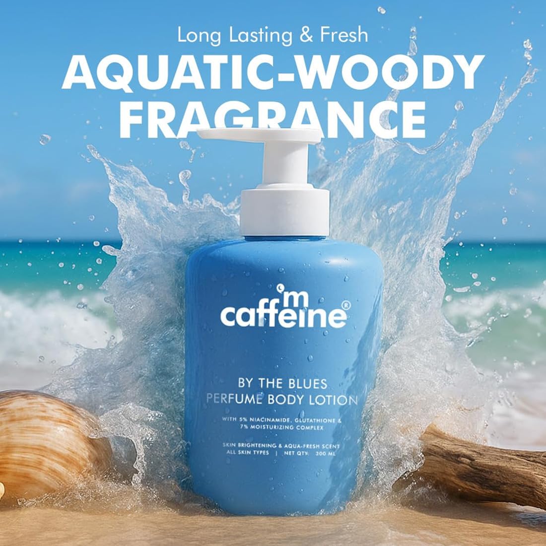 mCaffeine By the Blues Brightening Perfume Body Lotion & Sweet Escape Perfume Body Lotion | Niacinamide, Cocoa & Shea Butter | Deeply Moisturizes, Evens Skin To