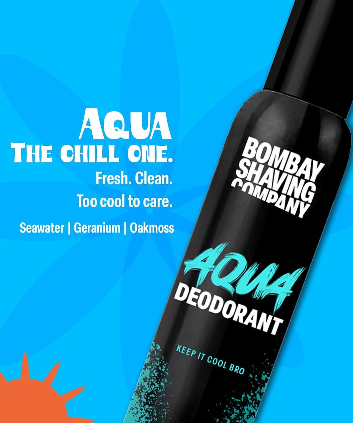 Bombay Shaving Company Aqua and Musk Deodorant Spray for Men 120 ml x 4 | Long Lasting Fragrance | For Daily Casual Wear | For Dates | Gift for Brother | Gift f