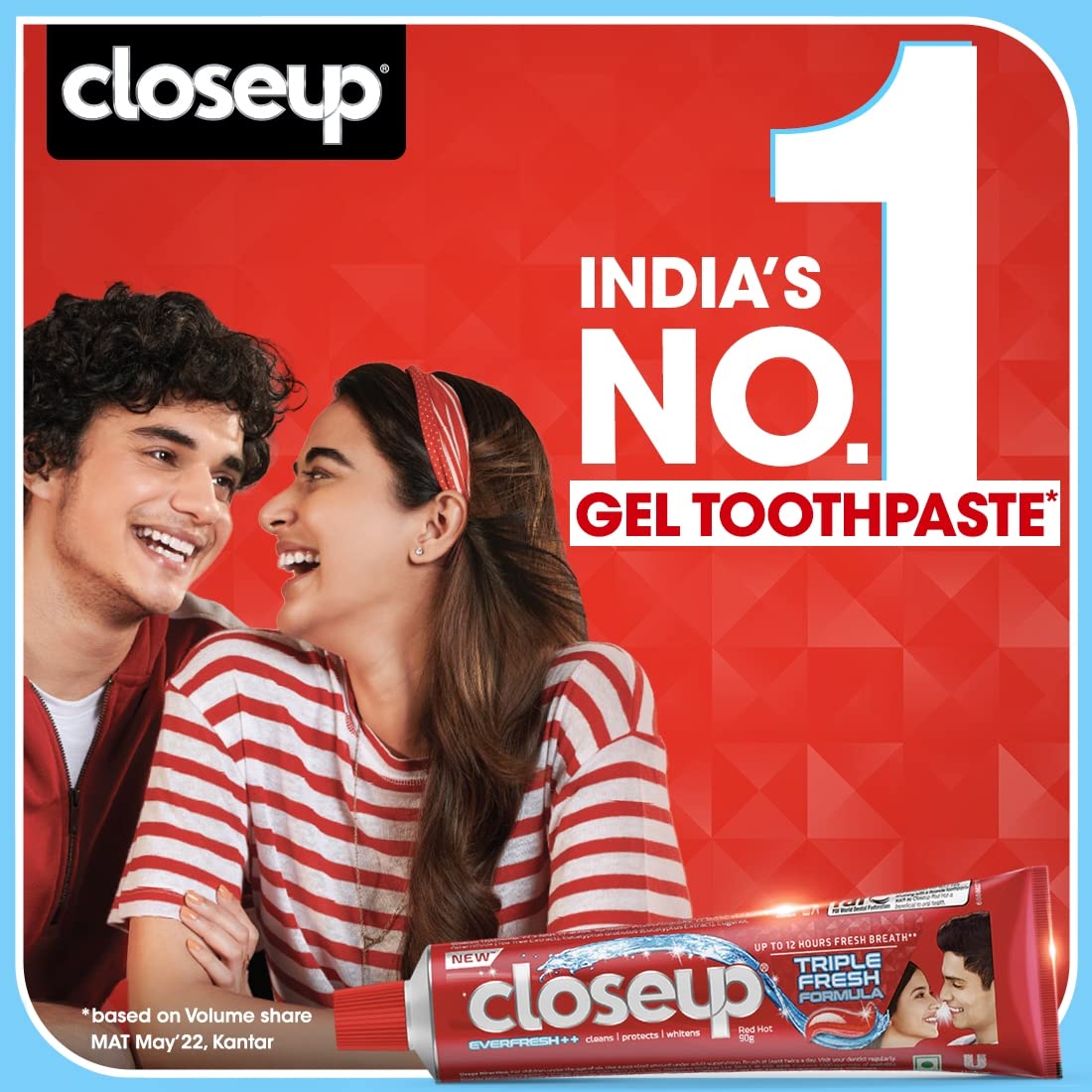 Close Up Hemir Toothpaste | India's No. 1 Gel Toothpaste|3X Fresher Breath |Upto 12 Hrs Of Fresh Breath & White Teeth|900G Fresh 900 g (Pack of 1)
