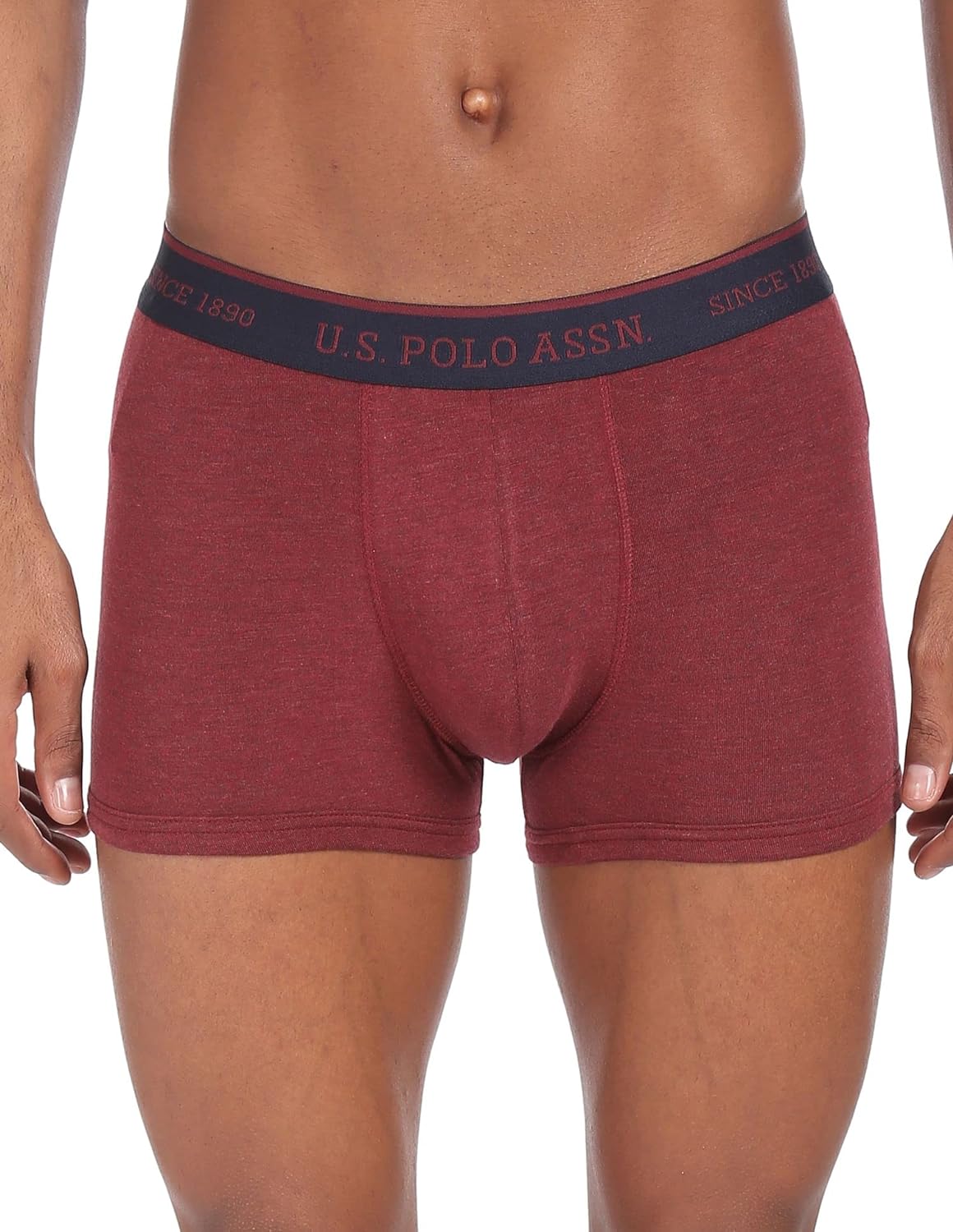 U.S. POLO ASSN. Men Cotton Bamboo Antibacterial I705 Premium Trunks - Pack of 1 S / ANTHRA MEL