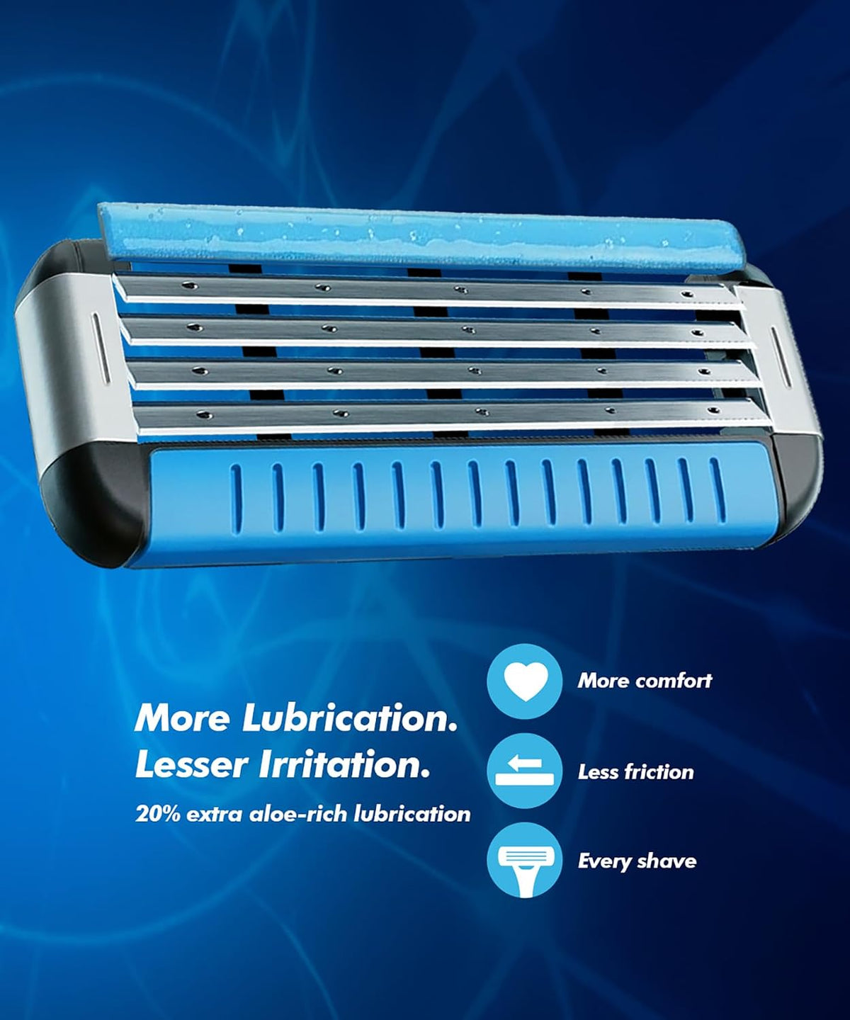 Bombay Shaving Company Switch4 Razor Cartridge | Pack of 2 Cartridges | 4 Blade Razor | Popular 3 blade razors compatible | Universal Cartridge | Double Lubrica
