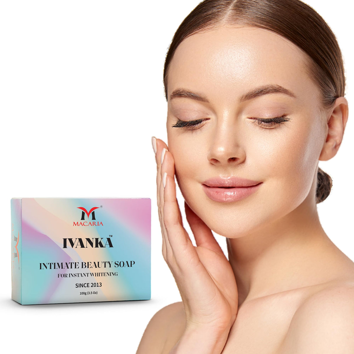 Ivanka Intimate Beauty Instant Glow Soap bar with kojic care & gluthathion - Instant Glow Soap bar - acne soap for clear Lovely skin - face cleanser for women