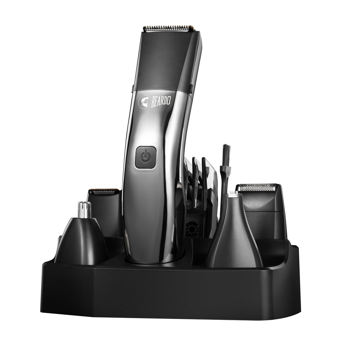 Beardo Chrome Beast Multipurpose Full Body Groomer Trimmer Set For Men | 40 Length Settings | 8 attachments | Beard/Hair/Body/Precision/Ear/Nose Trimmer|With Do
