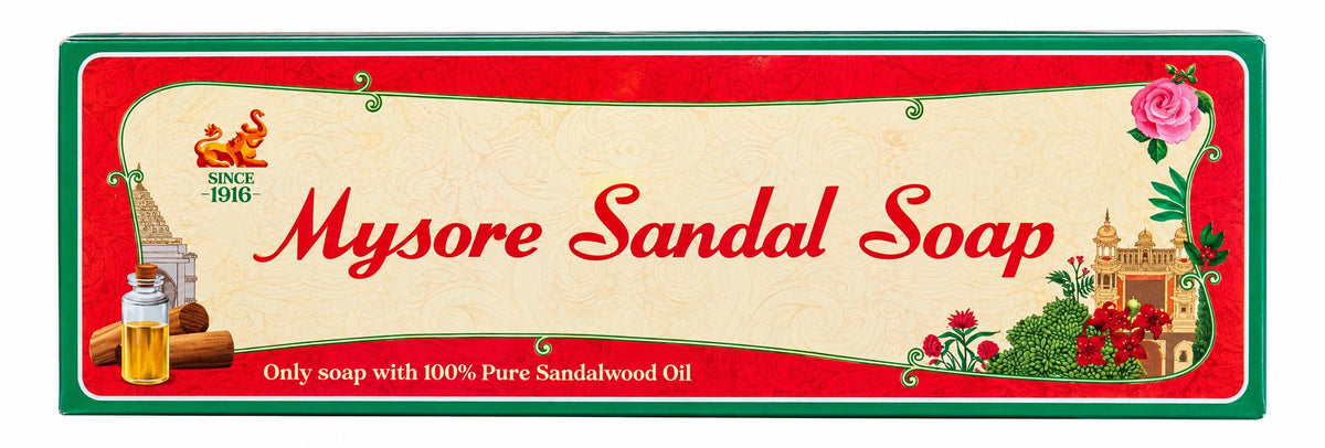 Mysore Sandal Original Bathing Soap 450g (150g x Pack of 3) | Sandalwood | Natural Moisturising Bath Soap