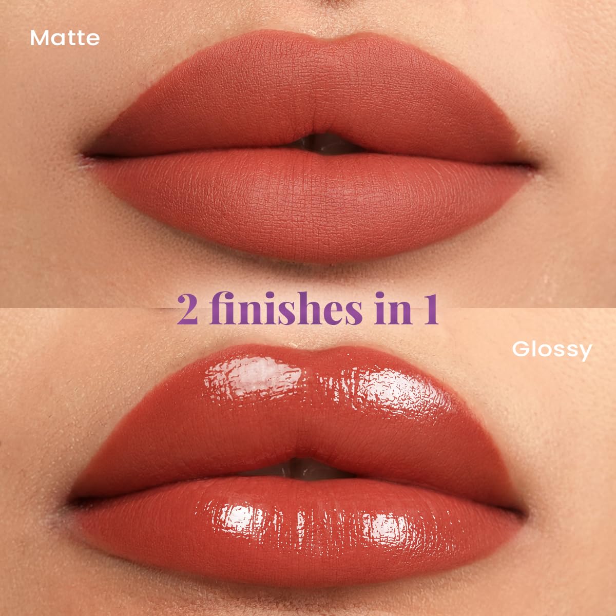 Staze Gloss Lock 2-in-1 Liquid Lipstick Matte Lipstick + High-Shine Transferproof Gloss 12H Long-lasting Intense Pigment Lightweight & Waterproof 03 I'm Bubbly 7g