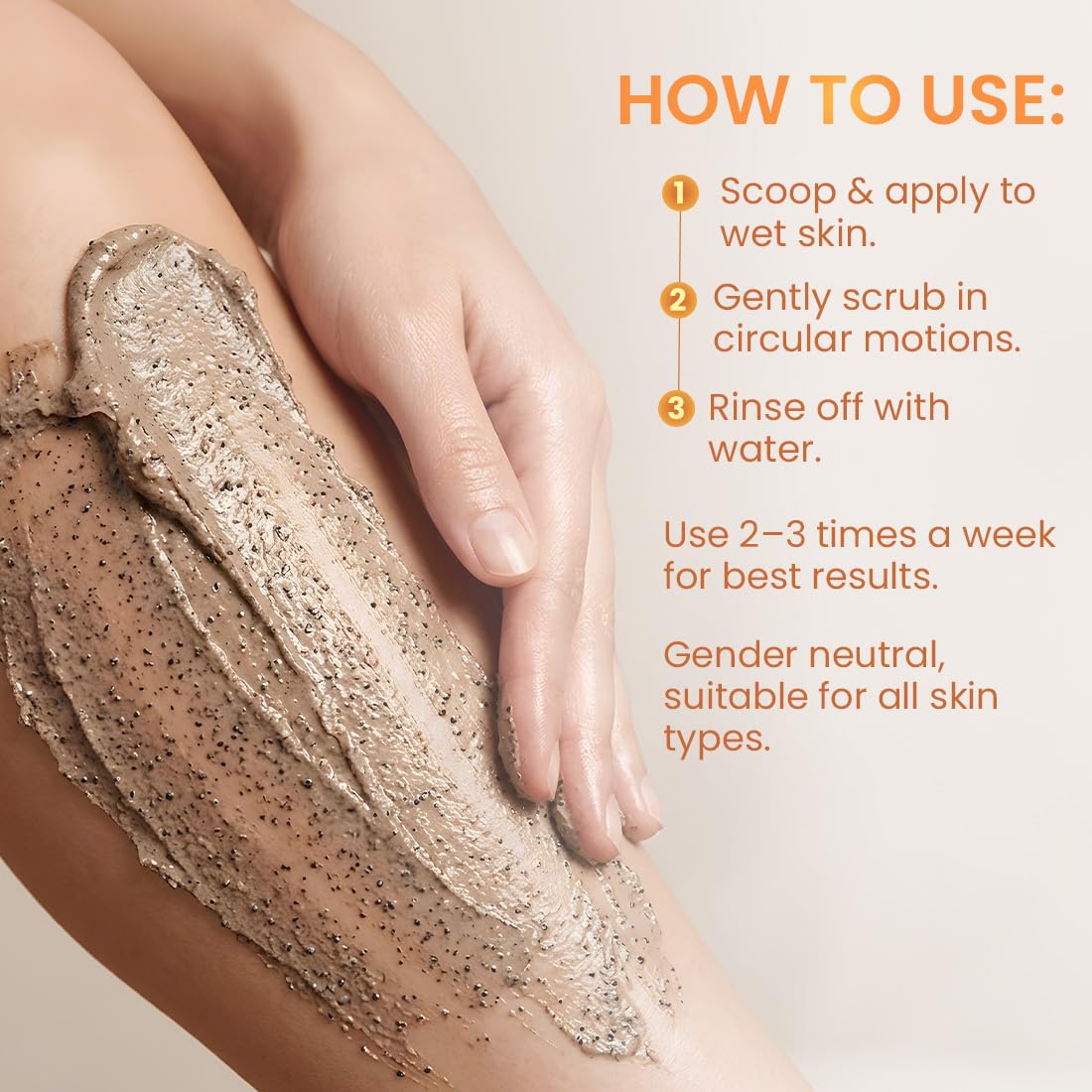 mCaffeine Smooth Skin Duo | Caramel Crunch Exfoliating Body Wash & Eclairs Coffee Scrub | 7% Exfoliating Actives | 10% Coffee Grounds, AHA- Glycolic & Lactic Ac