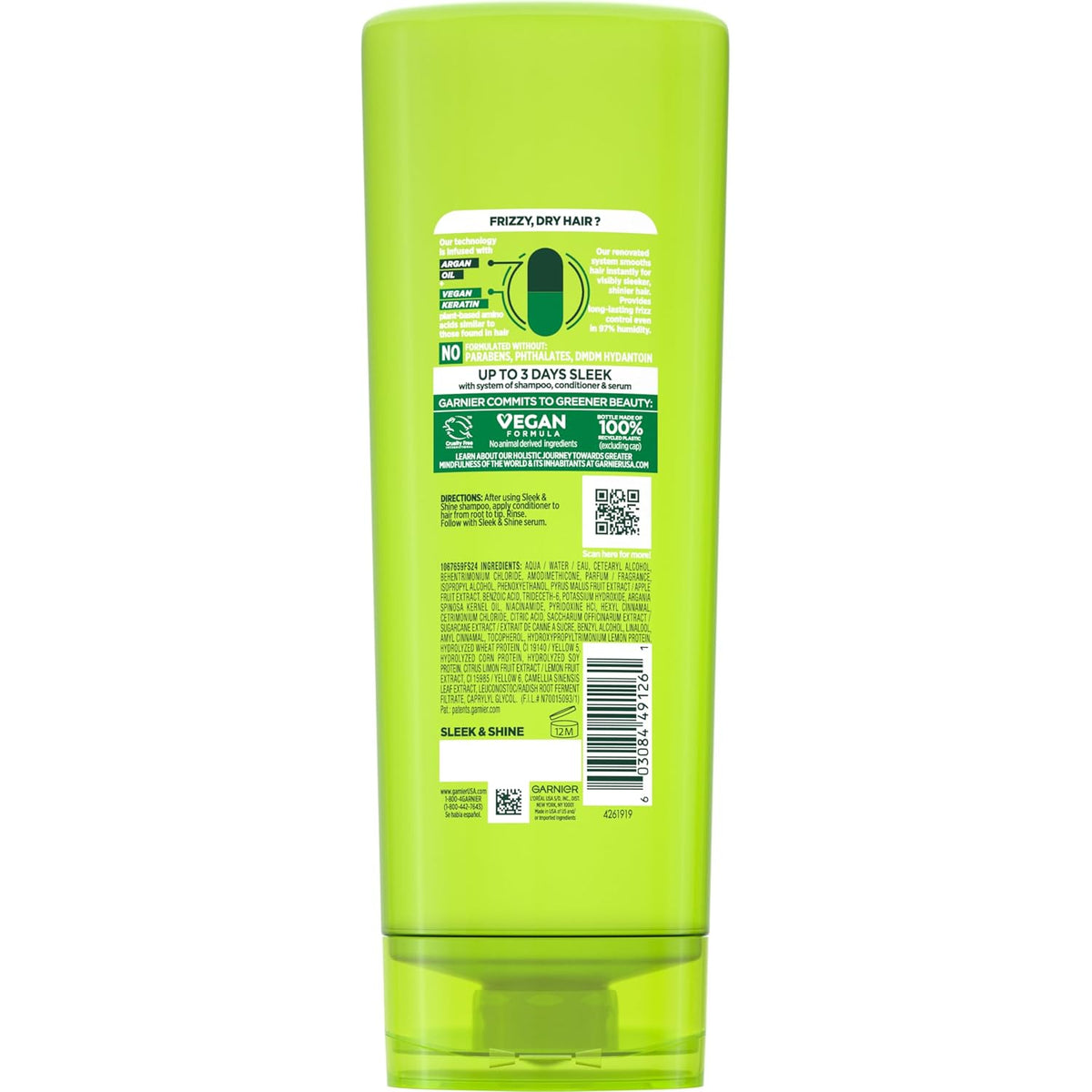 Garnier Hair Care Fructis Sleek & Shine Conditioner, 21 Fluid Ounce