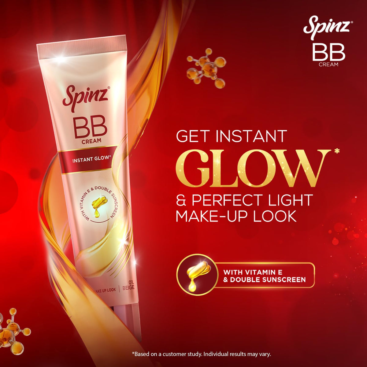 Spinz BB Cream|Instant Glow|Even Skin Tone & Natural Coverage|29g 29 g (Pack of 1)