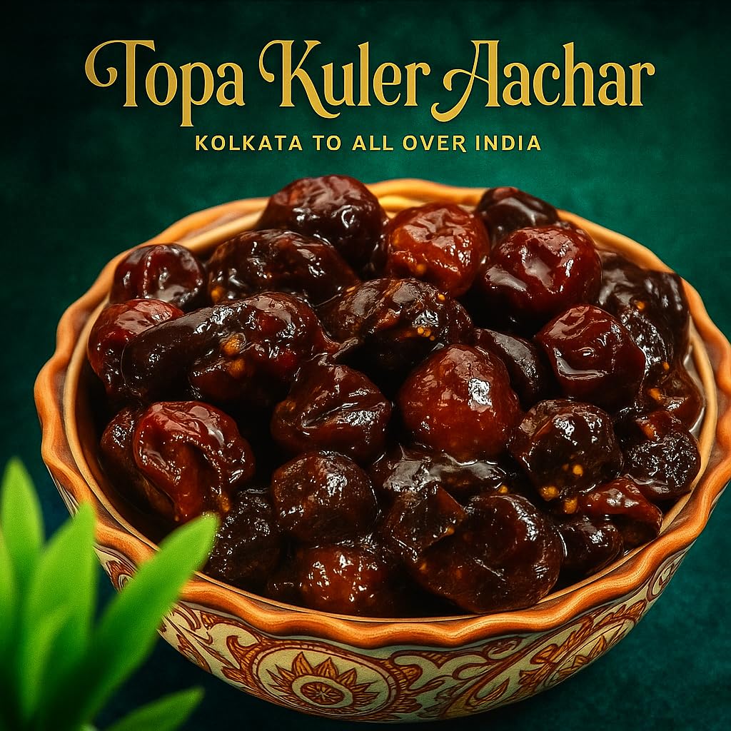 BANGLARMISTI Topa Kuler Aachar 250g | Authentic Bengali Sweet & Sour Jujube Pickle | Traditional Homemade Aamli Kula Achar | Preservative-Free & No Artificial C