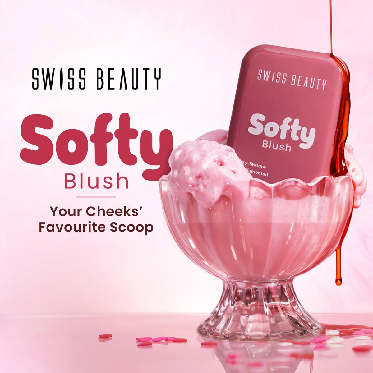 Swiss Beauty Softy Blush | Buttery Texture | Blendable | Highly Pigmented | Long-Lasting | Travel-Friendly | 7g, Shade- 3. Peach