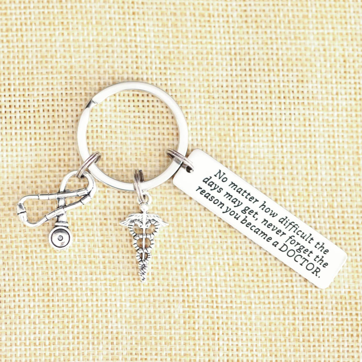 Doctor Keychain Gifts for Men Women Male Woman Friends Keychains Doctor Key Chain No Matter How