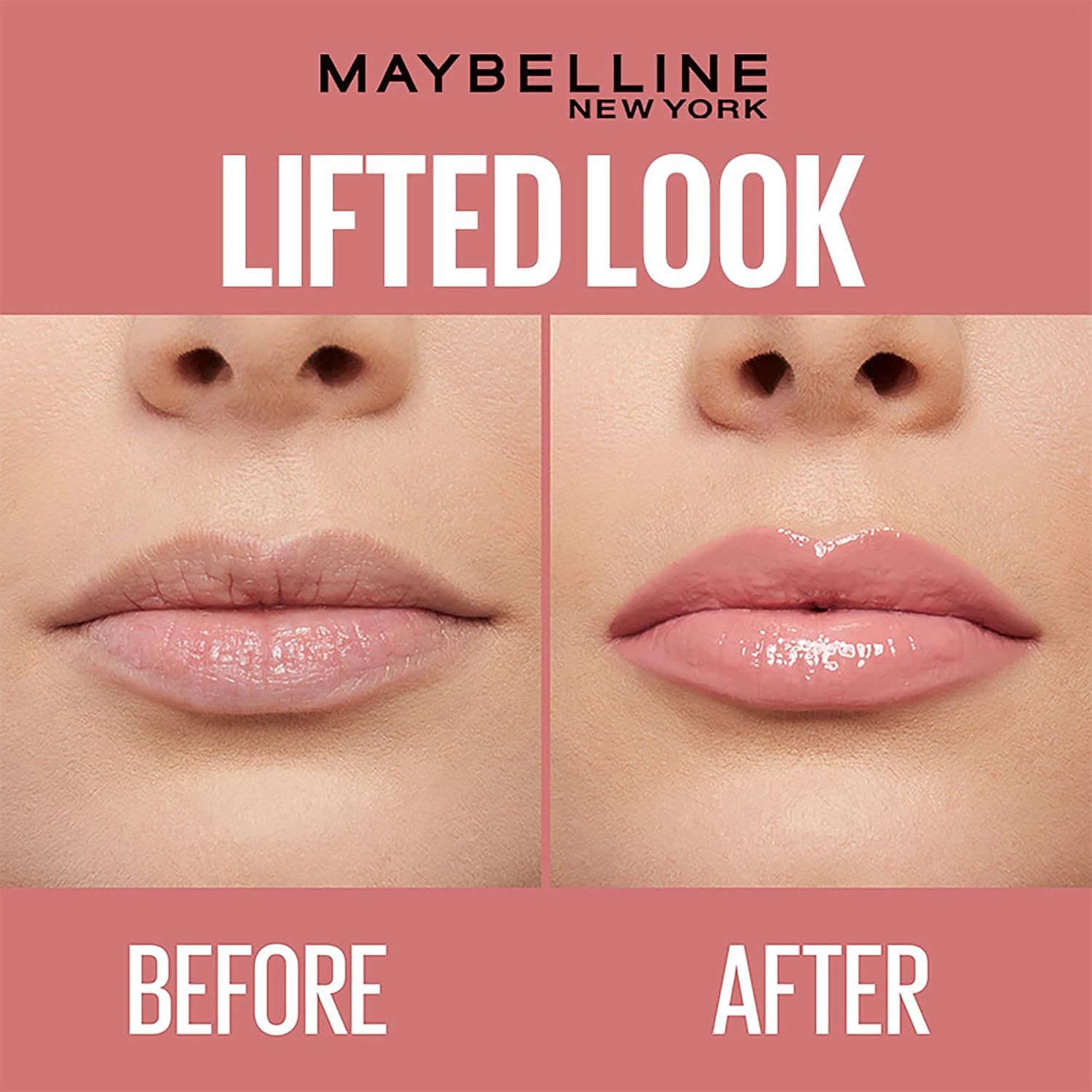 Maybelline New York Smooth And Non-sticky Lifter Gloss - Pearl | Tinted Lip Gloss With Hyaluronic Acid for Hydrated & Plump Lips | Non-Sticky application | Long-lasting Fuller & Lifted Look | 5.4ml