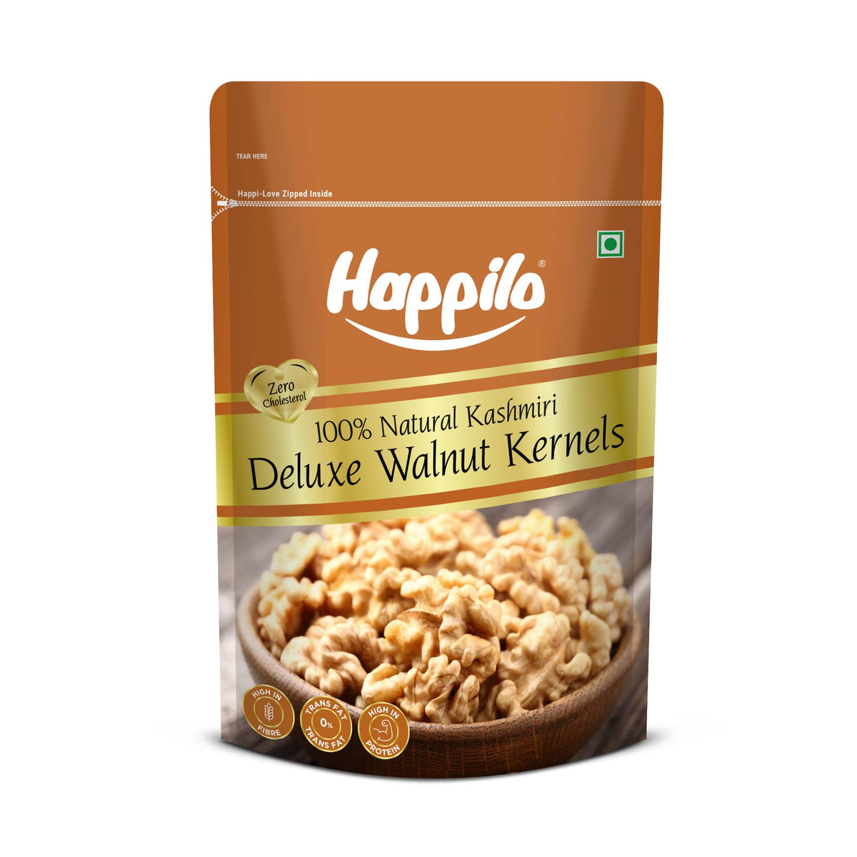 Happilo Premium Deluxe Walnut Kernels 200g (Pack of 1) | Walnuts without Shell | Akhrot Giri | Dry Fruits, Healthy Snacks | Natural Walnut Kernels | Rich in Pro