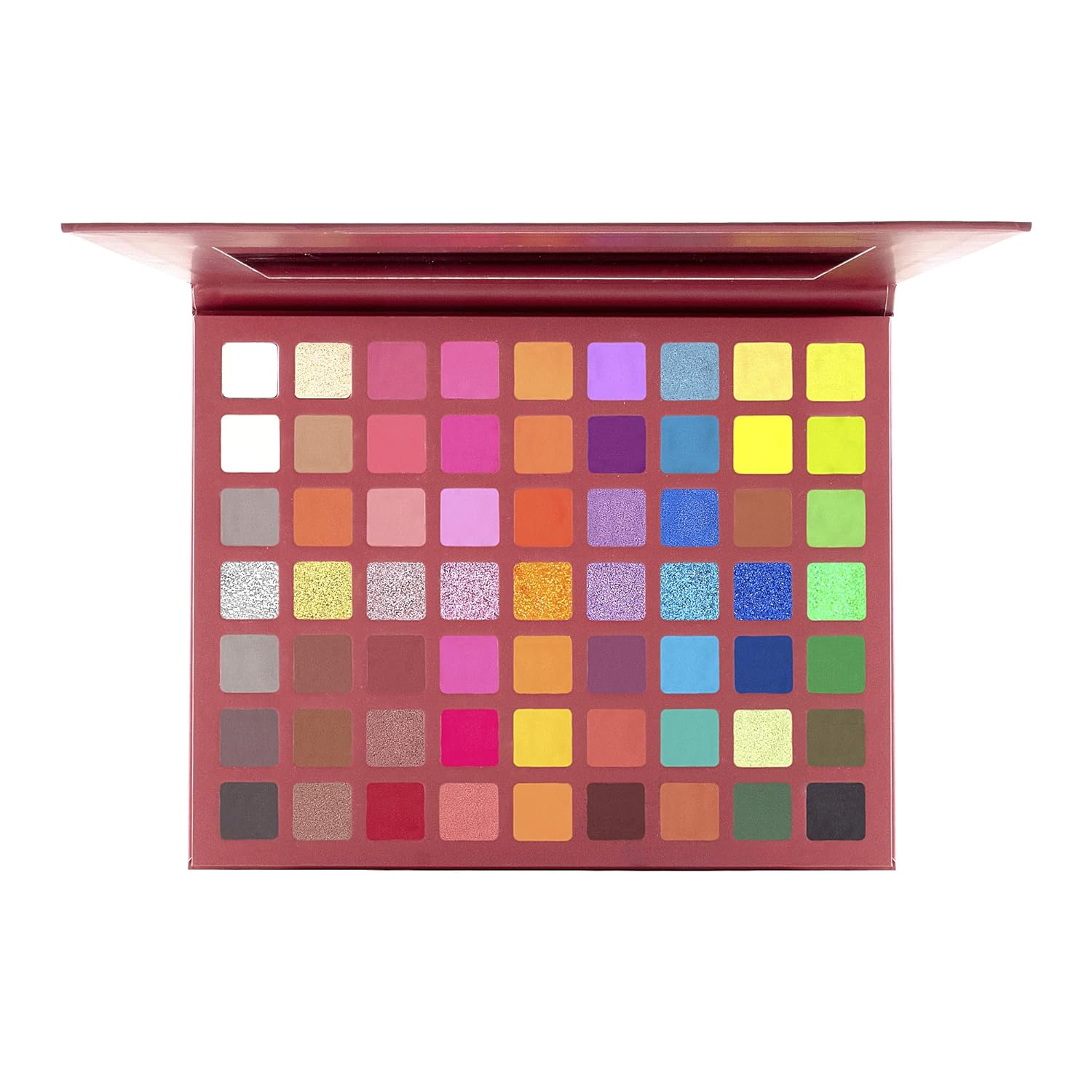 MARS Eyes Can Kill Eyeshadow Palette with 63 Bright Colors | Matte & Shimmer Finish,Highly Pigmented, Blendable and Buildable with Minimal Fallout (63.0 gm) (Multicolor)