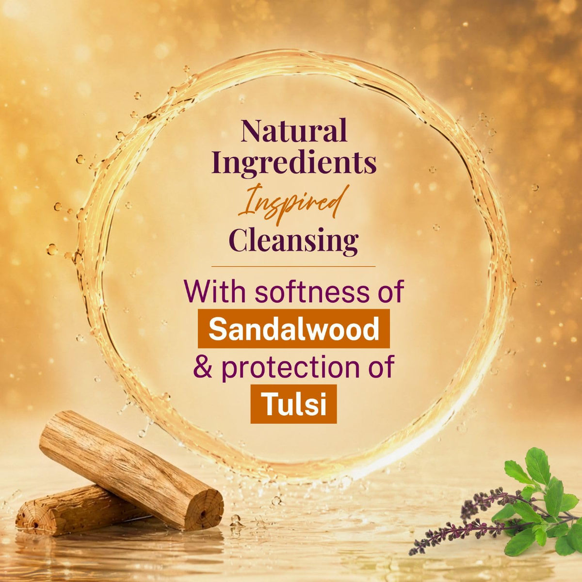 Santoor Classic Gentle Hand Wash with Natural goodness of Sandalwood & Tulsi, 1200ml