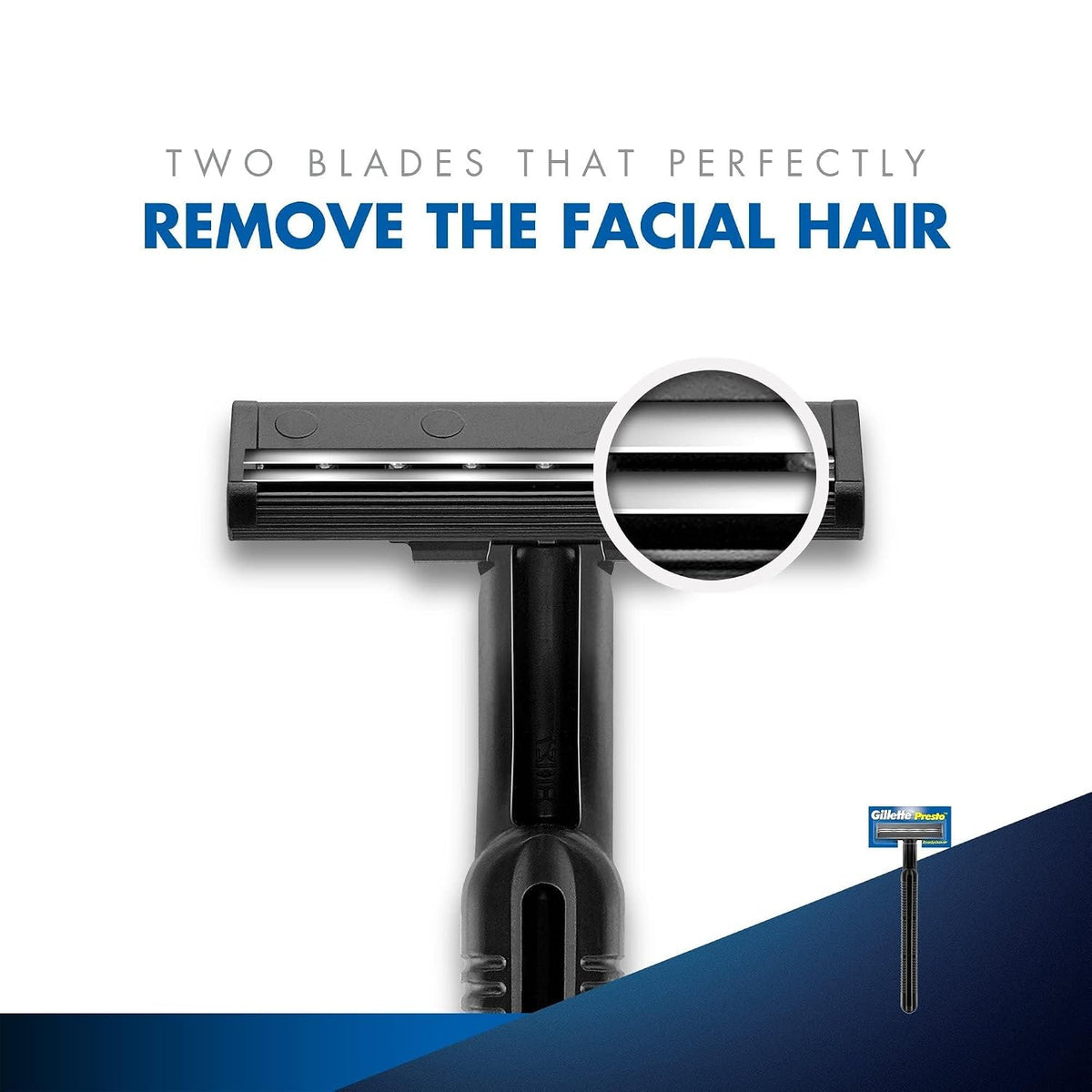 Gillette Presto (Buy 3, Get 1 Free) Black 4 count (Pack of 1)