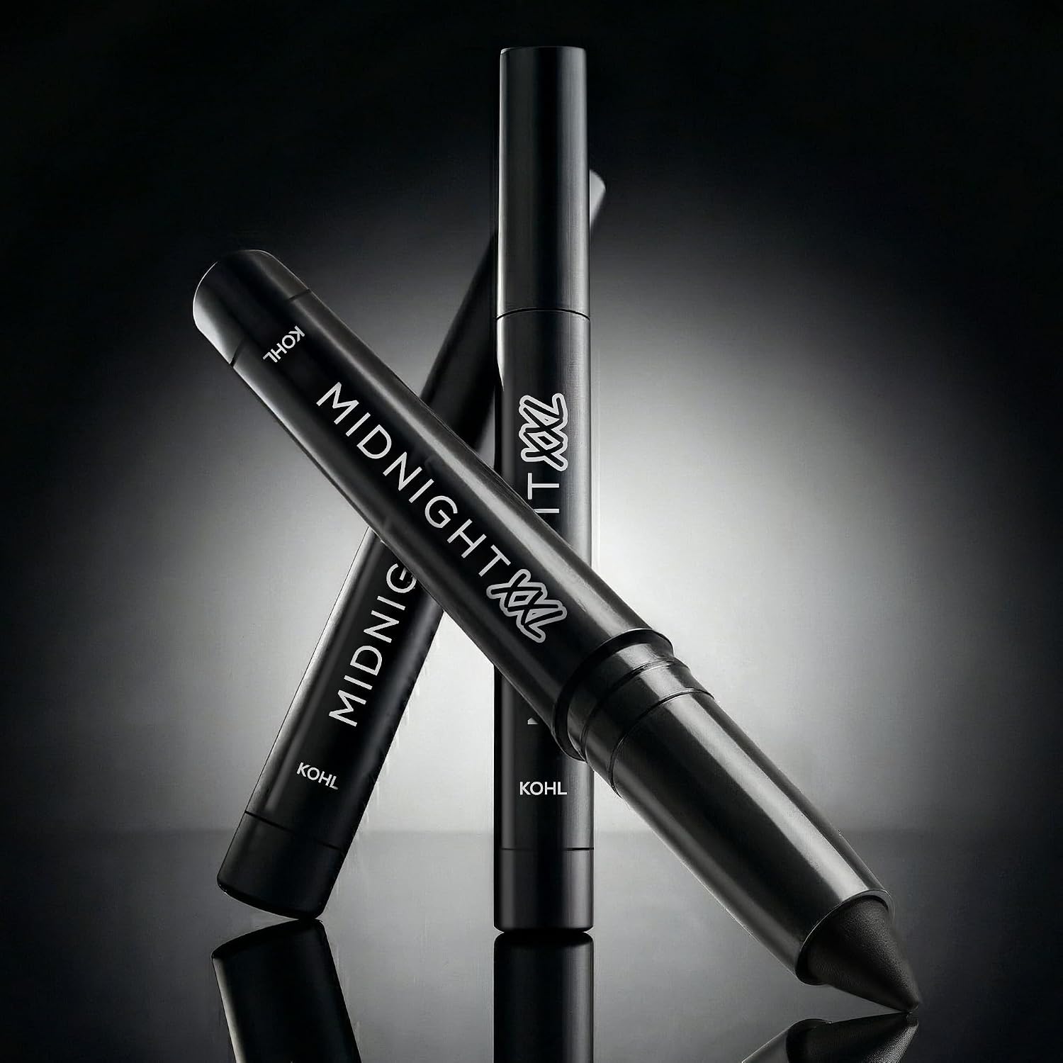 RENEE Midnight XXL Kajal | Black Kohl Pencil with Built-in Sharpener | Waterproof, Smudge-proof, 24Hr Long-Lasting | Ultra-Rich Pigment, Smooth Glide | 1.5g
