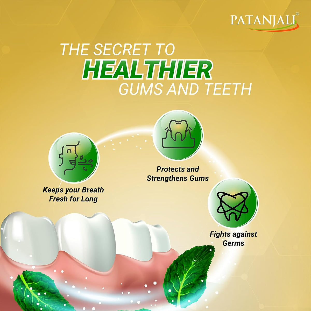Patanjali Dant Kanti Advance Toothpaste Value Pack 200g (100g x 2), Herbal Ayurvedic Toothpaste for Strong Healthy Teeth & Gums, Natural Oral Care, Cavity Prote