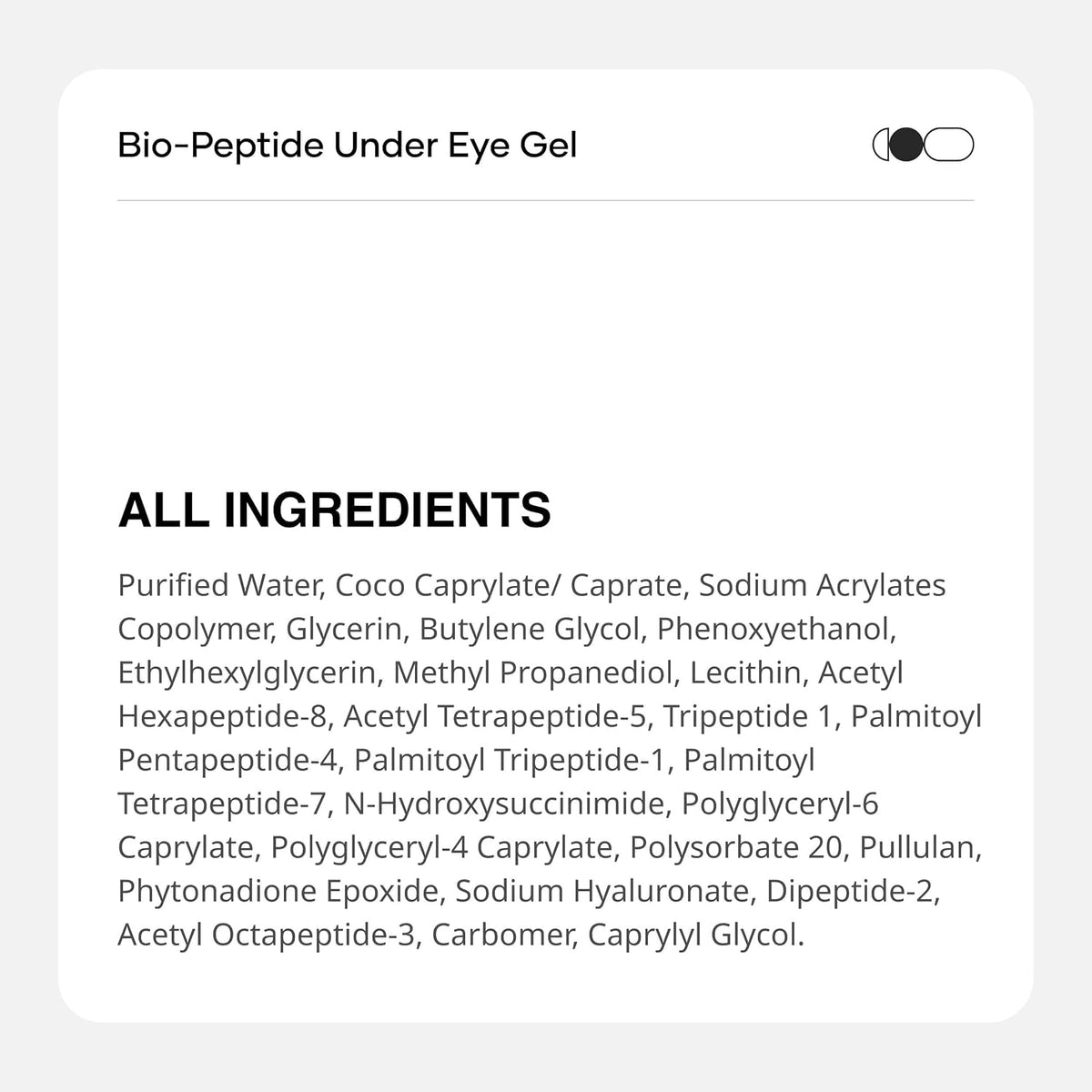 Cureskin Bio-Peptide Under Eye Gel with Hyaluronic Acid, Vitamin K & Chrysin | Reduces Dark Circles, Puffiness & Fine Lines | Under Eye Cream for Women & Men |