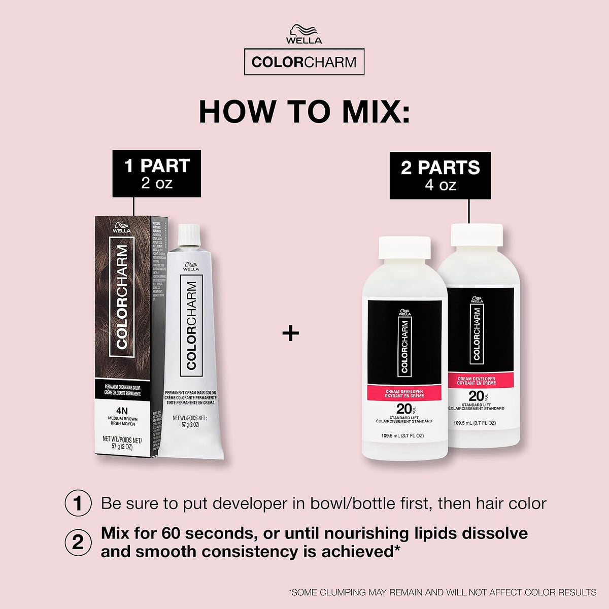 COLORCHARM Permanent Cream Hair Dye | Brown Hair Color | 100% Gray Coverage 5N Light Brown