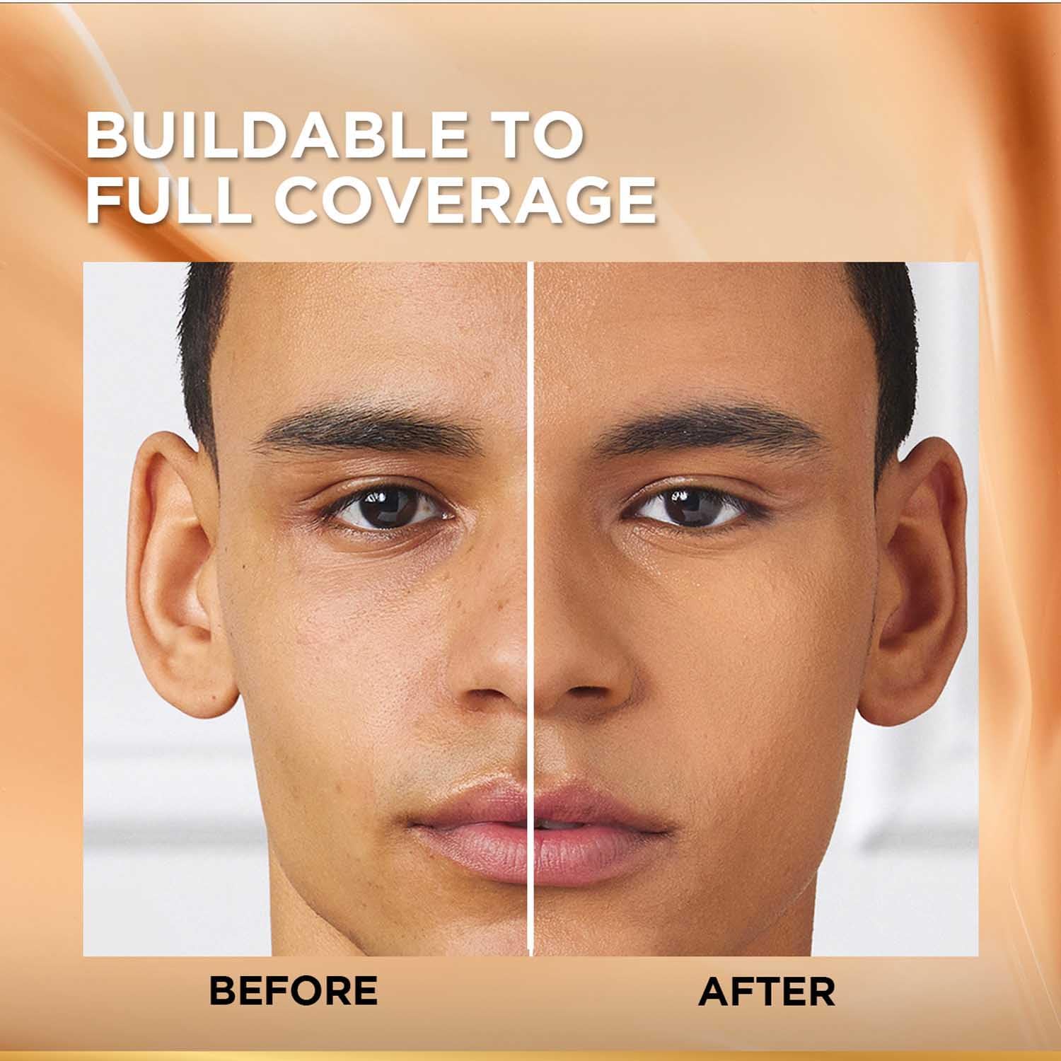 L'Oréal Paris Liquid Foundation, Oil Absorbing Formula, Transferproof, Heatproof and Long-lasting, Infallible 32H Fresh Wear, 300 Amber, 30ml